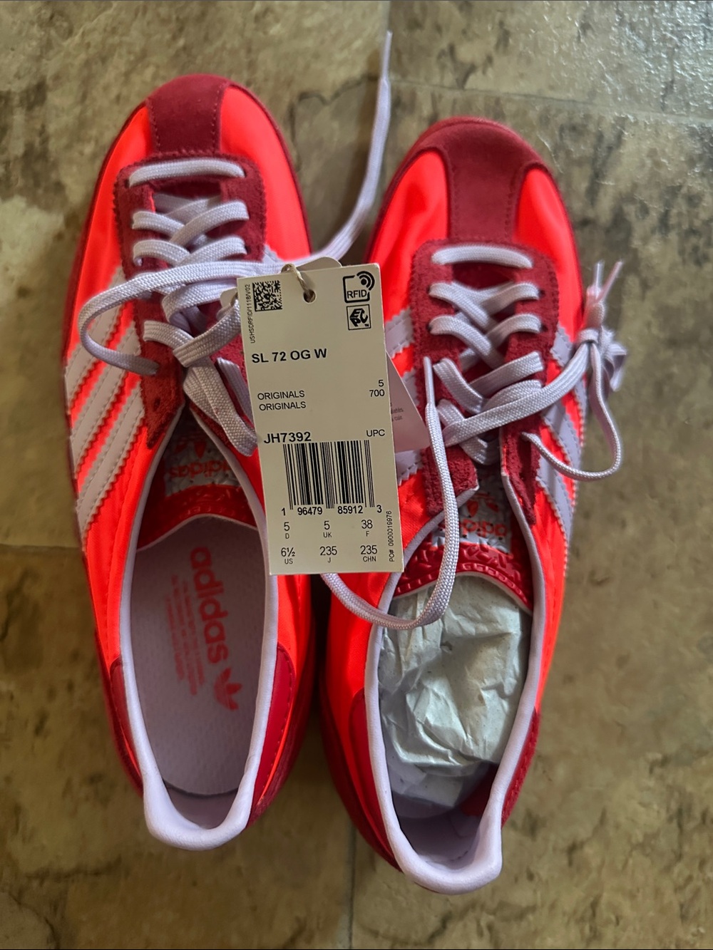adidas SL 72 OG Solar Red / Ice Lavender / Better Scarlet Women's Sneakers